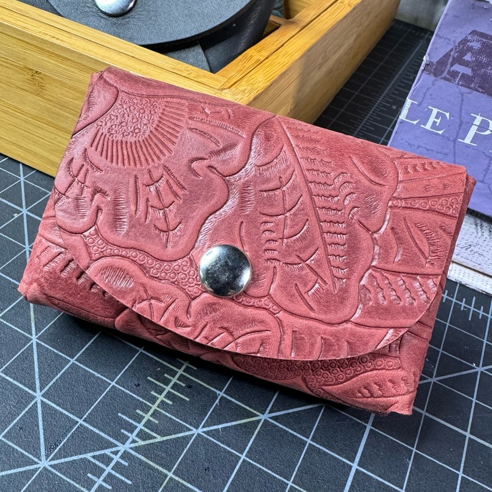 Limited Availability Double Stack Leather Card Wa… - image 2